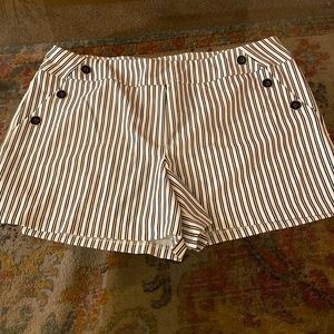 JM Sportswear est. 1946 size XL new with tags. Blue/white stripe w/button accent